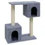 CLOUD Meuble relax à chat - élégant Design - Arbre à chat avec griffoirs en sisal Gris clair 60 cm CHYNEW7797999