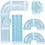 Tunnels de Hamster Hamster Externe Bricolage Tunnel Tube Exercice Cage Accessoires Bricolage Hamster Tunnel pour Hamster Souris et
