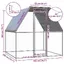 Pet®Argent Poulailler argenté et gris 2x2x2 m - robuste et durable - Acier galvanisé 7_4953136
