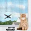 Filet Chat Balcon Filet Chat Renforcé 3x8m Filets de Protection sans PercageFilets Anti Chats ave