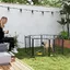 Parc pour chien enclos chien 8 panneaux modulable et pliable acier avec porte pour chiot intérieur extérieur 60 cm noir