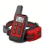 Collier anti-aboiement pour chien - PZCC - Son vibrations et ultrasons - Réglable - Portée 500 m - Rouge