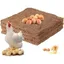 Lot 4 Revêtements Nichoirs Fibre Coco pour Poulailler Jardin Fournitures Avicoles (16x16cm)