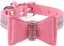 Nud papillon pour animaux collier rglable rose avec strass pour fte danniversaire Animalerie > Chien > Collier,