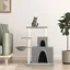 Arbre à chat - vidaXL - Gris clair - 83 cm - Sisal naturel - 2 maisons