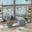 Maison enclos cage habitat pour petit animal tortues avec 2 espaces 91 x 605 x 32 cm bois massif gris