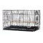 LVHCMFOHM Grande Cage à Oiseaux Portable - Volière avec 2 Perchoirs et 2 Mangeoires - 755x45x45 cm - Noir