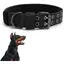 Collier chien tactique - XVX - Nylon réglable noir - Taille moyenne et grande - Confort optimal