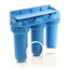 Filtre à Eau Potable 3 Étapes – 360 l/h – Filtre à Sédiments et Charbon Actif – 400 x 145 x 350 mm