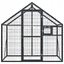 Volière - vidaXL - aluminium grille métallique soudée galvanisée - anthracite - 179 x 100 x 185 cm - porte verrouillable adl33h426
