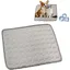 Tapis Rafraîchissant Chat Gris 70x55cm – Auto-Refroidissant Antidérapant & Imperméable pour Été