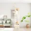 Arbre à chat - vidaXL - Crème - 277-303 cm - 2 maisons - 2 hamacs