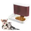 Distributeur automatique de nourriture et deau 2 en 1 pour chat - Distributeur deau et dalimentation par gravité (rose)