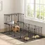 HOOBRO Clôture pour Animaux domestiques avec Tapis imperméable, 24 Panneaux Enclos pour Petits Animaux, Cage