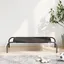 vidaXL Lit surélevé pour chien noir 90x50x20 cm tissu oxford et acier