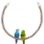 Perchoir Perroquet Corde 105cm Perruche Escalade Ficelle pour Calopsitte/Inséparables Petit Moyenne Oiseaux