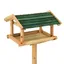 Stable&Durable - Brun - Mangeoire à oiseaux et support 37x28x100cm - bois de sapin massif - Mangeoire à oiseaux HS894091828
