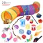 Ensemble de jouets pour chats - Phoesky - 20 pièces - Sisal - Bâton de taquin - Épée - Balle - 34x32x8 cm - Écologique