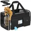 Sac Transport Chat Chien Approuvé Aviation - Caisse de Transport Pliable jusquà 9kgTissu Oxford 600D Matelas AmovibleNoir