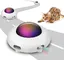 Jouet interactif pour chat avec plume rotative, mode intelligent, faible bruit, recharge USB, idéal pour les chats d’intérieur