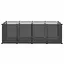 BEL ACHAT*Cage poulailler Extérieur de Jardin - poules/lapins - Maison pour petits animaux Noir 144x74x465 cm PP et Acier