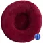 Panier Chien Peluche Coussin Chien Rond Lit pour Chat Coussin Chat Lavable Peluche Animale Compagnie Lit Bourgogne 40CM CORBEILLE