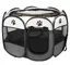 Parc pliable - Chien / Chat - Octogonal - 74x74x46 cm - Gris - Pour petits animaux