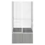 Volière pour Canaries Perroquet MVS - Cage à oiseaux Gris 111x107x211,5 cm Acier galvanisé - shop85482153