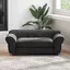 SALE 2026 Boîte de rangement de jardin Noir - Canapé pour chien Noir 72x45x30cm Peluche PRO654613723