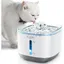 EUGAD Fontaine à Eau Chat sans Fil 5000mAh - Ultra Silencieux 3L - 4 Filtres Amovible Nettoyage Facile Bac en INOX
