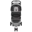 Poussette pour chien pliante - WIENS - Gris - 80x46x98 cm - Tissu Oxford 300D - Capacité 15 kg - Pliable