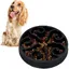 （Ø 20 cm）Noir Gamelle Anti glouton pour Chiens et Chats Hauteur 5 cm capacité jusquà 450 g gamelle antidérapante en Plastique