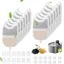 Filtres pour Fontaine à Chat,12pcs Filtre Fontaine Eau Chat et 24 Filtres Mousse Filtre de Rechange avec Résine et Charbon Actif