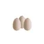 Œufs factices en céramique pour poule Chick'A (x3)