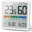 Hygromètre Thermomètre d'intérieur, thermomètre numérique de bureau avec moniteur de température et d'humidité, (Blanc)