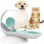 1 distributeur eau chat chien forme escargot niveau visible vert grande capacité 28 L pour intérieur et animaux .