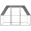SALE 2025Petit enclos Maison poules MOOD - Poulailler argenté et gris 3x2x2 m acier galvanisé Chill271726