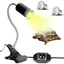 Kit Lampe Chauffante Tortue Terrestre/Reptiles Inclut 2 Ampoules UVA/UVB (25W 50W) Base Rotation 360° Compatible YYV