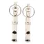 Lot de 2 sifflets à ultrasons en acier inoxydable outil de dressage portable pour chiens pigeons oiseaux BAGUETTE DE DRESSAGE