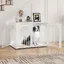 100cm Cage pour ChiensNiche Moderne pour Chiens IntérieurCage Chien de Taille Moyenne3 PortesPorte arquée100 x 60 x 63