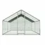 Poulailler Plein Air Métal 3.03x4x2m Toile PE Imperméable et Serrure Sécurité pour Poules Lapins Petits Animaux POULAILLER