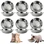 Lot De 6 Gamelle Chat INOX 304 Gamelle pour Chat Inoxydable Eau Bol Chats on pour Chats Chiots Hamsters Lapins Chien Petits Animaux