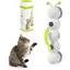 Jouet Interactif Automatique pour Chat en Forme de Chenille 2 Plumes - Capteur Intelligent - Ventouses Puissantes Rechargeable