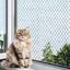 Filet de protection pour chat - DOK - 3x4 m - Sans perçage - Nylon résistant - Mailles 3x3 cm - Installation facile