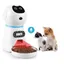 Chien Distributeur Croquettes Chat Automatique35 L avec Enregistrement Vocal LCD ÉcranLecture Vocale Pour Jusqu BALISE SOLAIRE