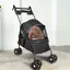 SUPFINE Poussette pour Chien Animaux de Compagnie 4 Roues Pivotantes avec Freins Capacité de Charge 20 kg 50*70*95cm
