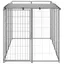 Stable&Durable - Argent - Chenil Argenté 242 m² Acier - Niche&enclos pour chiens HS961691613