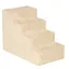 WEIGULO Escalier pour animaux avec revêtement amovible escalier pour chat escalier pour chien carton peluche beige