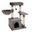 Arbre a chat Lionto - KB00275 - Arbre a Chat Arbre a Grimper griffoir pour Chat Hauteur 85 cm, Gris Fonce
