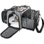 Sac de transport pour chat et chien pliable et extensible   - Gris - Convient aux animaux jusqu'à 12kg